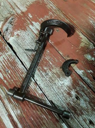 Vintage American Pipe Tool Co.  Basin Wrench Large & Small Reversible Jaw