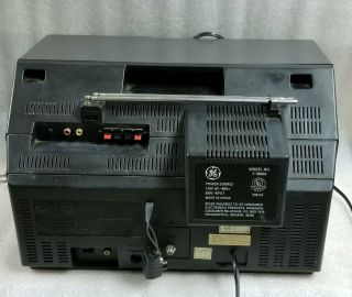 Vintage GE 7 - 7800A Portable Radio/Cassette Player Color TV Boombox READ 2