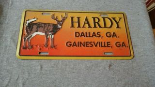 License Plate Novelty Tag Vintage Hardy Dallas Ga Gainesville Georgia Rustic