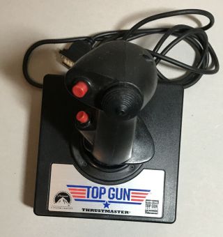 Top Gun Thrustmaster Vintage Pc Computer Joystick Paramount 15 Pin Controller