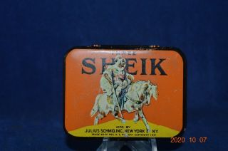 Vintage Three Sheik Condom Tin Empty