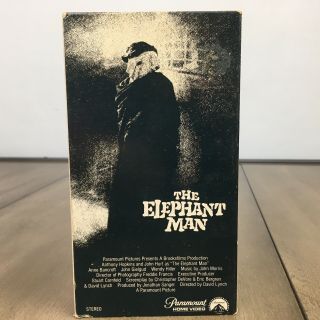 The Elephant Man Vintage Vhs Vcr Video Tape Movie 1981 Rare Vhs