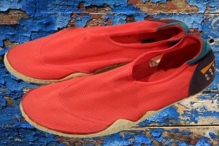 Vintage 1990 Og Nike Aqua Gear Mens 11 Neon Orange Purple Blue Water Sock Shoes