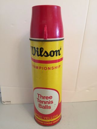Vintage Wilson Tennis Ball Can Thermos - King - Seeley,  Norwich,  Conn.