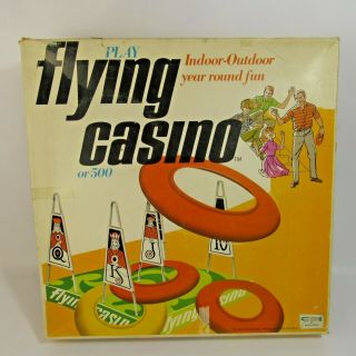 Vintage Flying Casino Yard Game 500 Backyard Beach 1969 Indoor Outdoor Toss