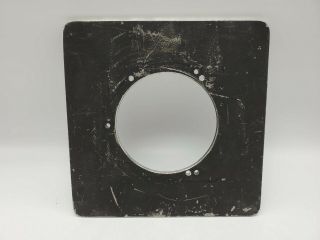 Vintage 6 " X6 " Metal Lens Board - 78mm Hole Diameter