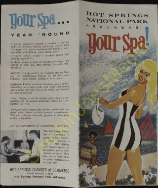 Vintage Travel Brochure Hot Springs Arkansas National Park Your Spa 2