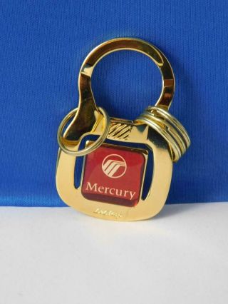 Mercury Vintage Car Key Chain Manager Fob Ford Advertising Dealer Collector