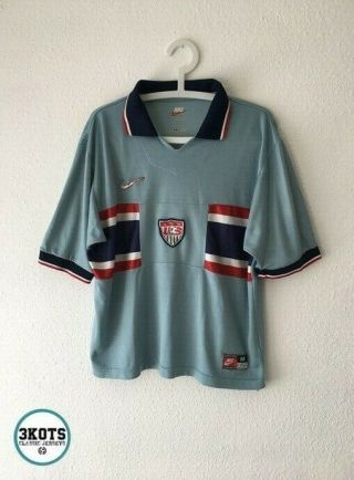 Usa Us Mens Team 1995/96 Nike Away Football Shirt M Vintage Soccer Jersey Usnmt