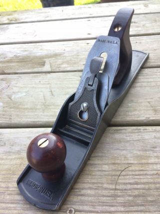 Vintage Stanley Defiance 1245 Jack Plane No.  5 Size 14” Cleaned And Sharp