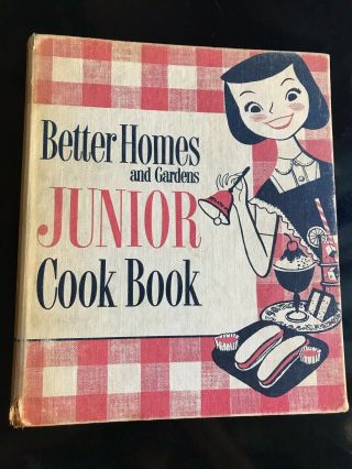 Vintage 1955 1st Edition Better Homes And Gardens Junior Cook Book Ring Binder