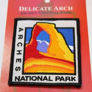 Official Arches National Park Souvenir Patch - Delicate Arch - Moab Utah