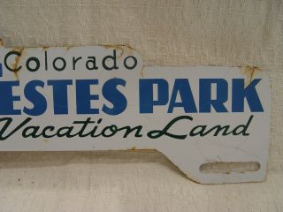 Old Colorado Estes Park Vacation Land Souvenir License Plate Topper 3
