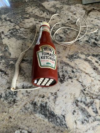 Vintage Heinz Ketchup Bottle Phone 1984 Telephone