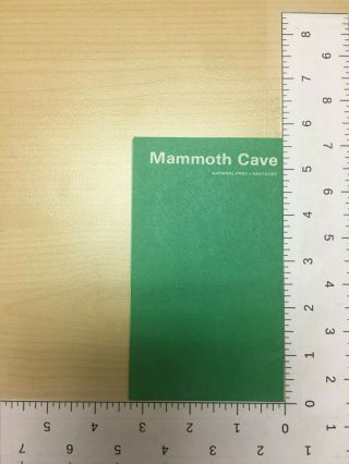 Vintage Travel Brochure Mammoth Cave National Park Service Kentucky 1970