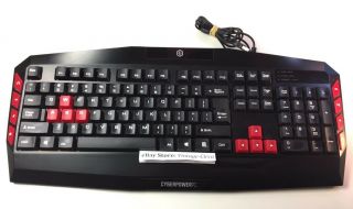 Vtg Cyberpower Pc Multimedia Professional Wired Gaming Keyboard -