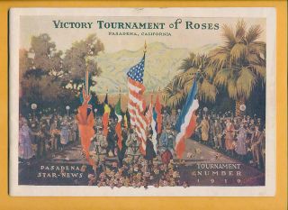 1919 Tournament Of Roses Parade Program