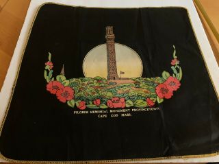 Vintage Provincetown,  Cape Cod Pillow Cover Of The Pilgrim Memorial Monument