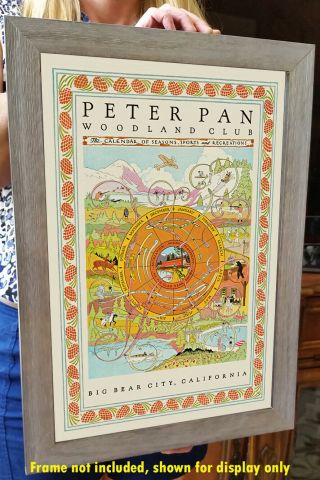 Peter Pan Woodland Club,  Big Bear Lake - 1930 Advertising Poster 2
