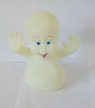Vintage Casper The Ghost Rubber Hand Puppet Pizza Hut 5.  5 " Figure