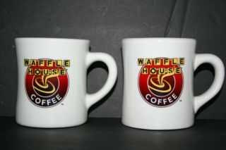 Vintage Waffle House Tuxton Restaurant Ware Thick Coffee Cup Mug - Set Of 2