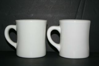 Vintage Waffle House Tuxton Restaurant Ware Thick Coffee Cup Mug - Set of 2 3