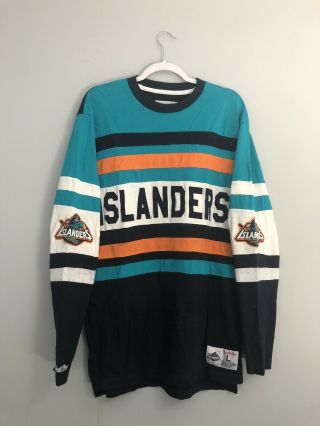 York Islanders Vintage Hockey Mitchell & Ness Long Sleeve Size Men’s L