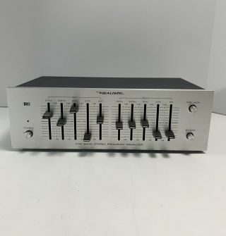 Vintage Realistic Five Band Stereo Frequency Equalizer 31 - 1988