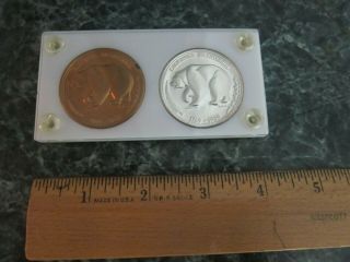 2 Coin/Metal Set CALIFORNIA BICENTENNIAL 1769 - 1969 by Medallic Art Co NY 2