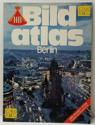 Berlin Map Hb Bild Atlas English Edition With Cityplan1:27500