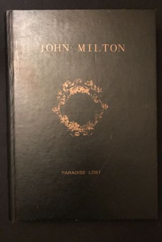 Fake Faux Book Safe Hidden Stash John Milton Paradise Lost Vintage Hide The Bad