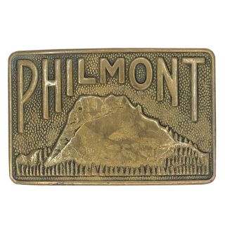 Vintage Philmont Boy Scout Ranch Collectible Brass Belt Buckle
