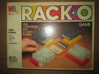 Vintage - 1980 Racko Card Game By Milton Bradley 2 To 4 Players 8 To Adult