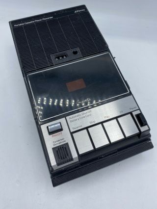 Vintage Jc Penney Portable Cassette Recorder Model 681 - 6536 No Cord Batteries