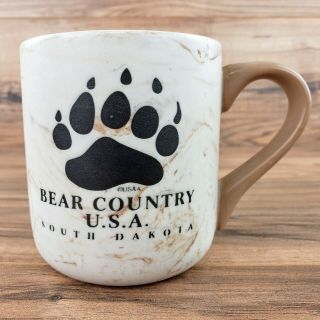 Bear Country U.  S.  A South Dakota Souvenir Coffee Tea Mug Bear Paw Marbled