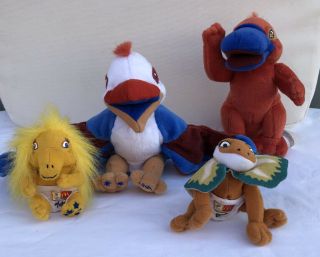 Sydney 2000 Olympics Official Mascot 4 Plush Toys Platypus Lizzie Olly Millie