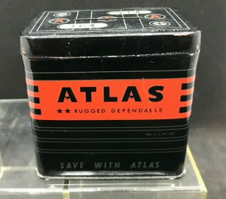 Vintage Atlas Tires & Batteries Tin Bank