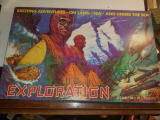Vintage Rare 1967 Exploration Board Game Complete