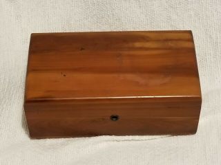 Vintage Lane Cedar Wooden Keepsake Box Small 9x5x3.  5” Wood Chest No Key