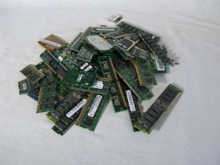Scrap Gold Recovery Vintage Computer Pc Ram Memory Assorted 580 Grams 1.  4 Pounds