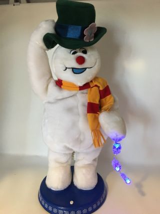 Gemmy Spinning Snowflake Frosty The Snowman Vintage