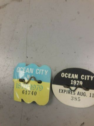 1979 Ocean City,  Nj Beach Tag,  Weekly
