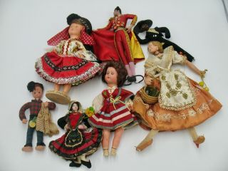 Group Of Vintage Portuguese And Spanish Dolls