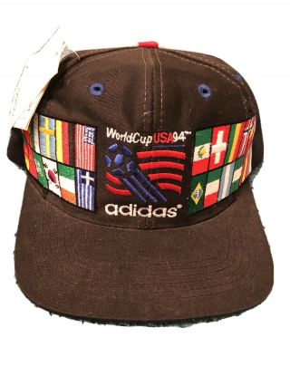 Vintage Adidas 1994 World Cup Usa Soccer Hat Nwt