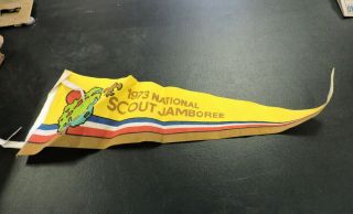 Vintage 1973 Nationial Scouts Jamboree Boy Scouts/bsa Felt Pennant,  (l)