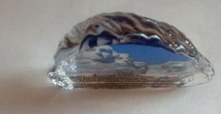 VINTAGE CARVED SOUVENIR MOUNT RUSHMORE NATIONAL MEMORIAL GLASS PAPERWEIGHT OR. 3