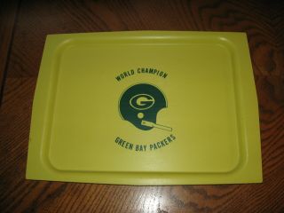 Vintage Circa 1960s Green Bay Packers World Champions Serving Tray