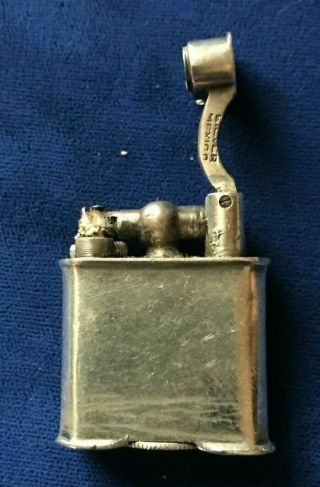 Vintage Lift Arm Lighter " Silver Mexico " 1 - 3/8 Inch Height