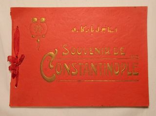 Bk Souvenir De Constantinople Color Photo Illus Book Color Litho Plates (w44)
