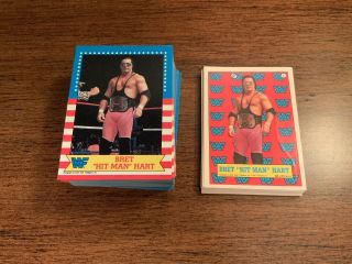Vintage 1987 Topps Wwf Trading Cards Complete Set 1 - 75 & 1 - 22 Card Stickers Wwe